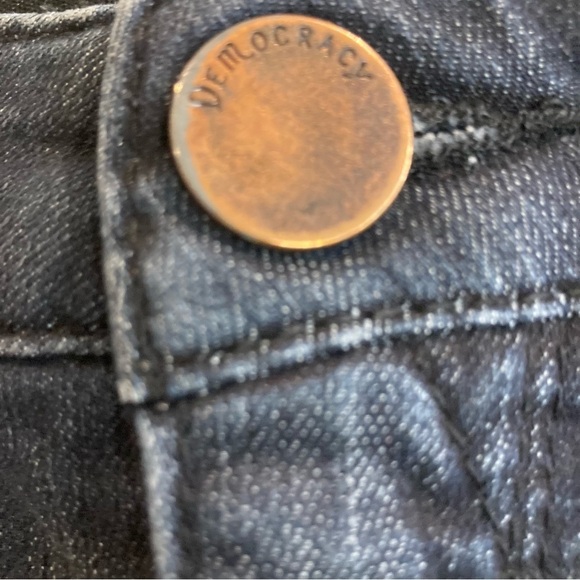 DEMOCRACY Sz 14 Ab-Solution Technology Dark Wash High Rise Skinny Jeggings Jeans - Picture 3 of 13